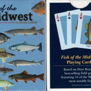 RARE FISH OF THE MIDWEST IMAGES ON PLAYING CARDS